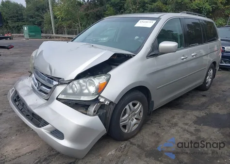 2007 Honda Odyssey Ex-L from USA, damaged, VIN 5FNRL38617B461681